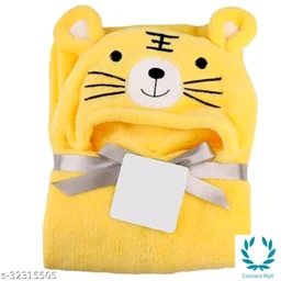 Premium Hooded Microfiber Baby Wrapper for all season Towel IN PINK And BLUE - 0-6 Months New Born Baby